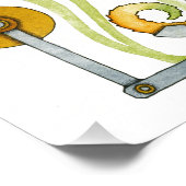 Steampunk Seahorse Fotodruck (Ecke)