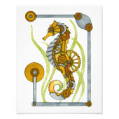 Steampunk Seahorse Fotodruck (Vorne)