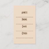 Steampunk Seahorse Vintage Surreal Art  Visitenkarte (Rückseite)