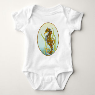 Steampunk Seepferd Baby Strampler