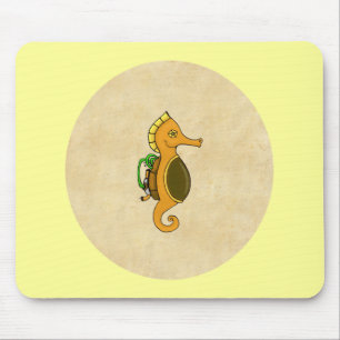 Steampunk Seepferd Mousepad