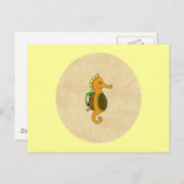 Steampunk-Seepferd Postkarte (Vorne/Hinten)