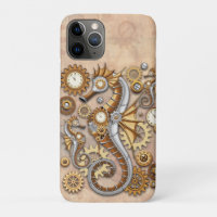 Steampunk Seepferd Vintag Surreal Art