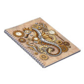 Steampunk Seepferd Vintag Surreal Art Notizblock (Rechte Seite)