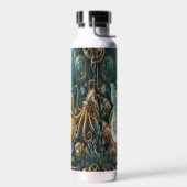 Steampunk-Seepferdchen Unterwasserwelt Trinkflasche (Links)