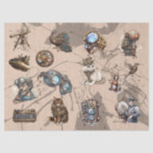 Steampunk Seidenpapier (Vorderseite)