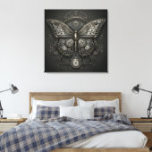Steampunk Serenity - Butterfly Digital Art Leinwanddruck (Insitu (Schlafzimmer))