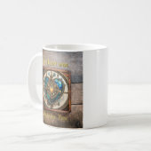 Steampunk-Serie Golden Stained Glass Heart Kaffeetasse (Vorderseite Links)