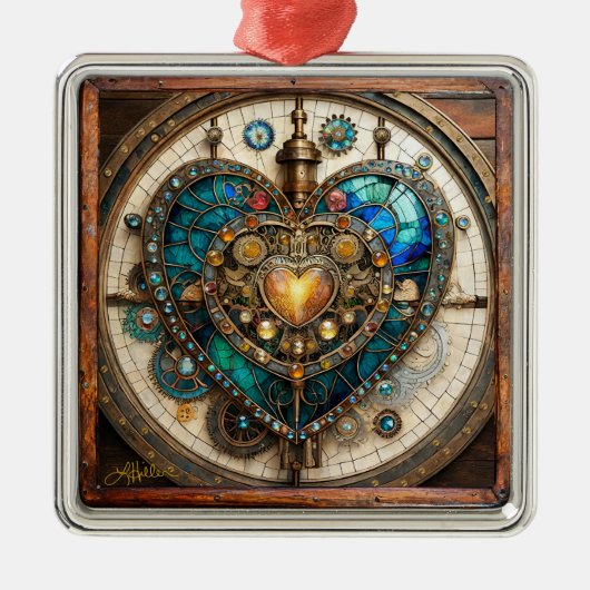 Steampunk-Serie Ornament Aus Metall (Vorne)