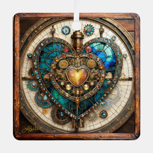 Steampunk-Serie Ornament Aus Metall (Vorderseite)