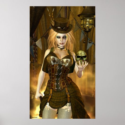Steampunk Series JADE Fantasy Art Poster (Vorne)