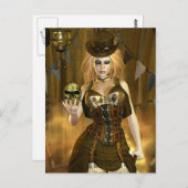 Steampunk Series JADE iPod Postkarte (Vorne/Hinten)