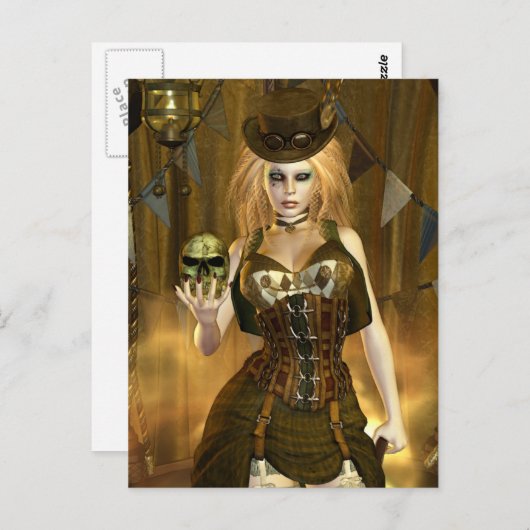 Steampunk Series JADE iPod Postkarte (Vorne/Hinten)