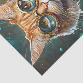 Steampunk Seymour, Cat Deals Poker Seidenpapier (Ausschnitt)