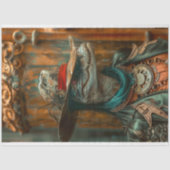 Steampunk Sheriff Alligator Decoupage Seidenpapier (Vorderseite)