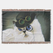 Steampunk Siamese Persian Cat Decke (Vorderseite)