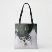 Steampunk Siamese Persian Cat Tasche (Vorderseite)