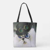 Steampunk Siamese Persian Cat Tasche (Rückseite)