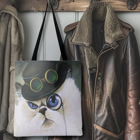Steampunk Siamese Persian Cat Tasche