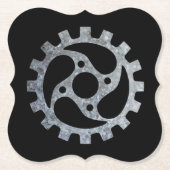 Steampunk-Silberzinkgestänge VI Untersetzer (Vorderseite)