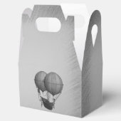 Steampunk Silver Hot Air Ballons mit Schiff Geschenkschachtel (Geöffnet)