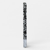 Steampunk Silver Zinc Gears Individuelle Name Case-Mate iPhone Hülle (Hinten/Links)