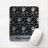 Steampunk Silver Zink Balloons Individuelle Name Mousepad (Mit Mouse)