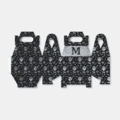 Steampunk Silver Zink Balloons Monogram Gable Geschenkschachtel (Ungefaltet)