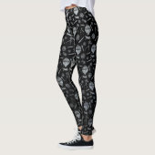 Steampunk Silver Zink Heißluftballons Leggings (Links)