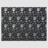 Steampunk Silver Zink Heißluftballons Seidenpapier (Vorderseite)