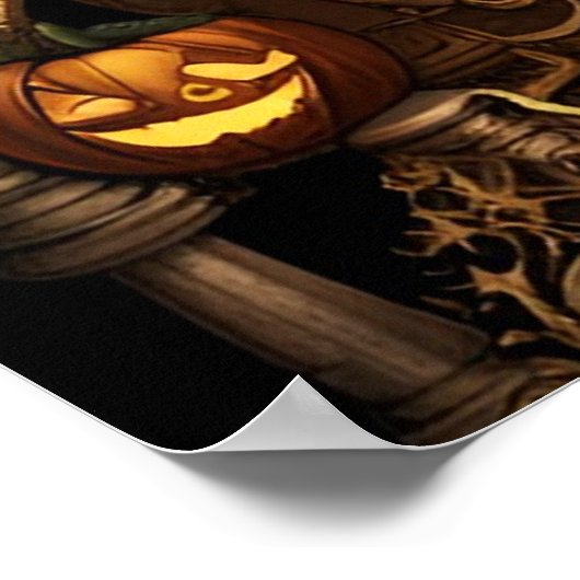 Steampunk Skeleton 2 Poster (Ecke)