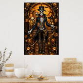 Steampunk Skeleton 2 Poster (Küche)