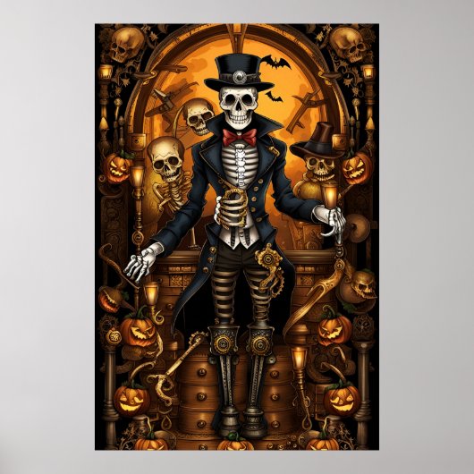 Steampunk Skeleton 2 Poster (Vorne)
