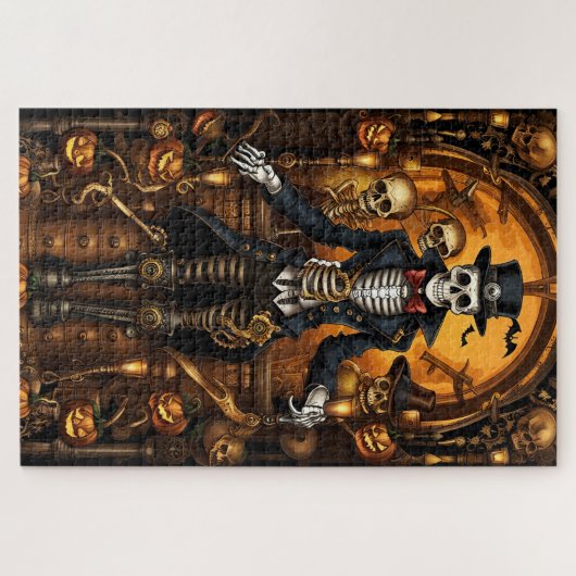 Steampunk Skeleton 2 Puzzle (Horizontal)