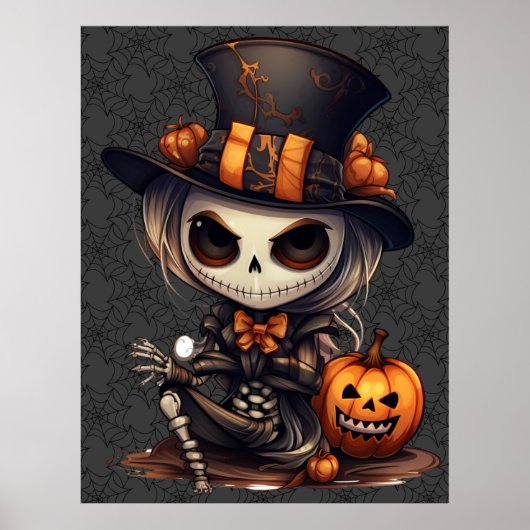 Steampunk Skeleton Art Poster (Vorne)