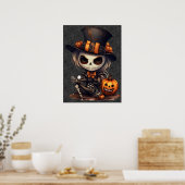 Steampunk Skeleton Art Poster (Küche)