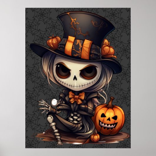Steampunk Skeleton Art Poster (Vorne)