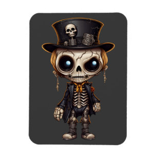 Steampunk Skeleton Magnet