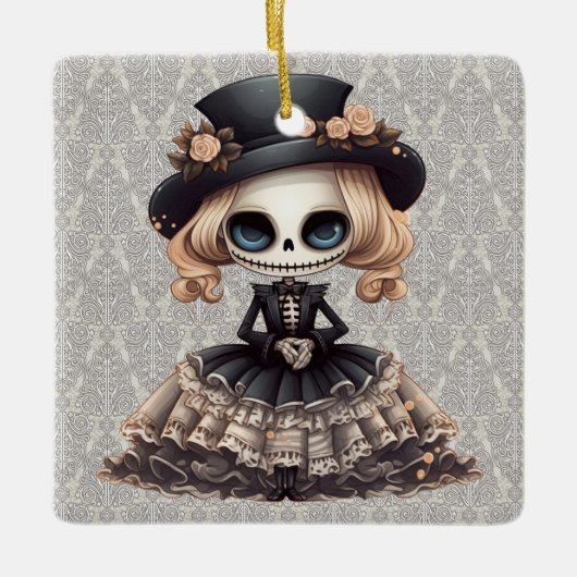 Steampunk Skeleton Ornament (Vorderseite)