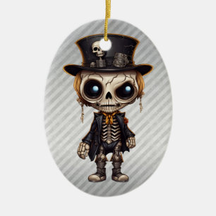 Steampunk Skeleton Ornament