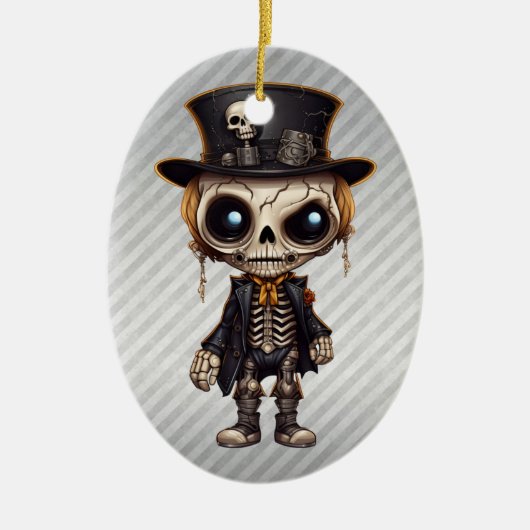 Steampunk Skeleton Ornament (Vorne)