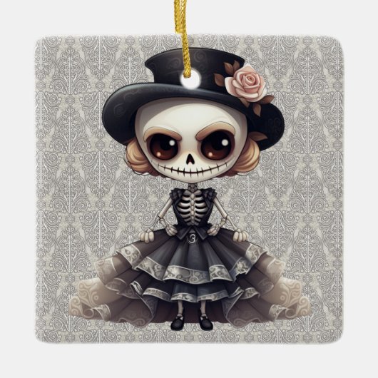 Steampunk Skeleton Ornament (Vorderseite)