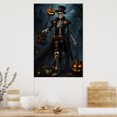 Steampunk Skeleton Poster (Küche)