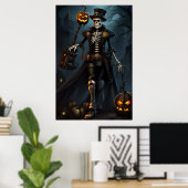 Steampunk Skeleton Poster (Heimbüro)