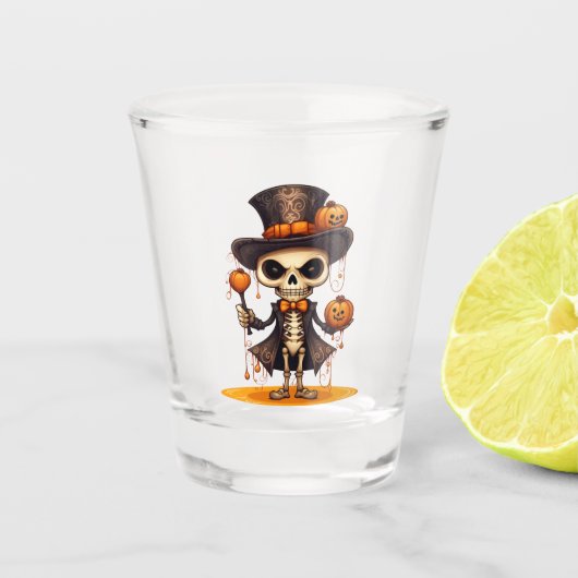 Steampunk Skeleton Shot Glass Schnapsglas (Vorderseite)