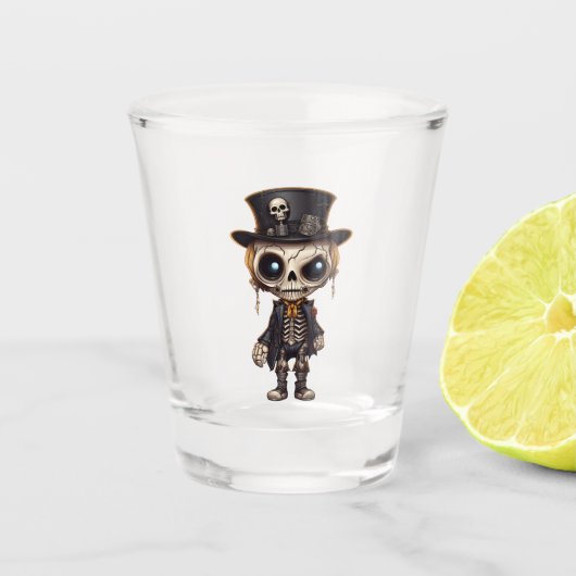 Steampunk Skeleton Shot Glass Schnapsglas (Vorderseite)