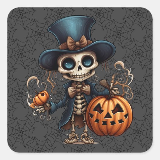 Steampunk Skeleton Stickers (Vorderseite)