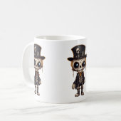 Steampunk Skeleton Tasse (Vorderseite Links)