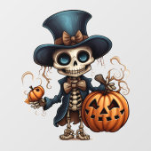 Steampunk Skeleton Window Cloning Fensteraufkleber (Blatt)