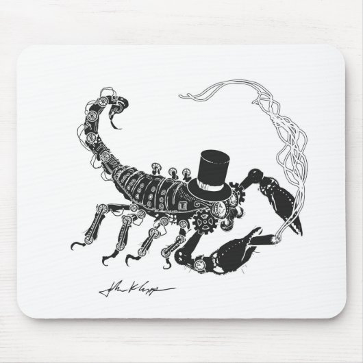 Steampunk Skorpion Mousepad (Vorne)